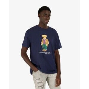 Polo Ralph Lauren Knitted T-shirt Navy Size S, M, L, XL, XXL